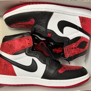 N Air Jordan 1 Retro High OG Ruby Women's Shoes.